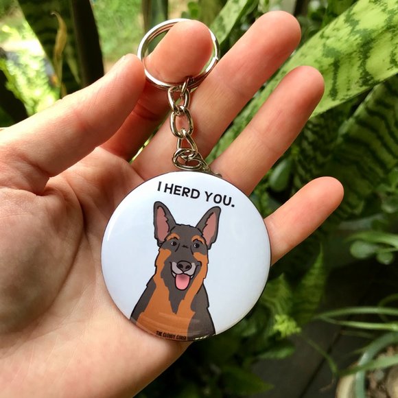 German Shepherd Dog Keychain Keyring Accessories - Picture 3 of 4